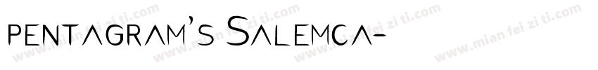 pentagram’s Salemca字体转换